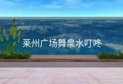 莱州广场舞泉水叮咚