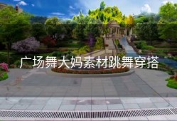 广场舞大妈素材跳舞穿搭