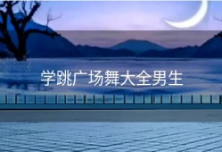 学跳广场舞大全男生