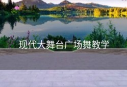 现代大舞台广场舞教学