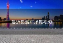 最近泉城广场舞视频