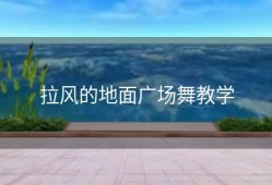 拉风的地面广场舞教学