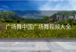 广场舞中国广场舞视频大全