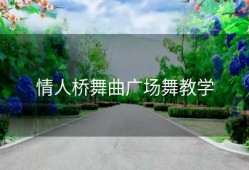 情人桥舞曲广场舞教学