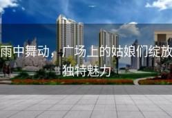 雨中舞动，广场上的姑娘们绽放独特魅力