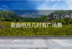 歌曲明月几时有广场舞