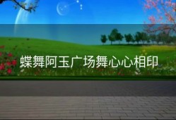 蝶舞阿玉广场舞心心相印