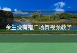 余生没有错广场舞视频教学