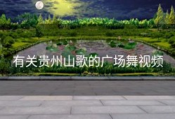 有关贵州山歌的广场舞视频