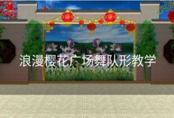 浪漫樱花广场舞队形教学
