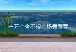 一万个舍不得广场舞萱萱