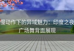 慢动作下的异域魅力：印度之夜广场舞背面展现