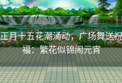 正月十五花潮涌动，广场舞送祝福：繁花似锦闹元宵