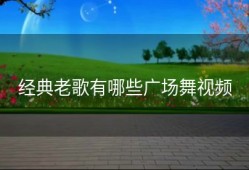经典老歌有哪些广场舞视频