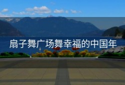 扇子舞广场舞幸福的中国年