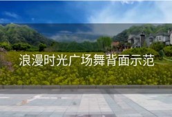 浪漫时光广场舞背面示范