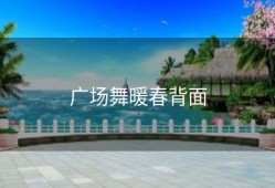 广场舞暖春背面