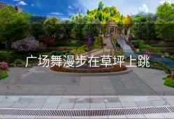 广场舞漫步在草坪上跳