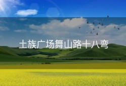 土族广场舞山路十八弯