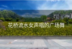 花桥流水女声唱的广场舞