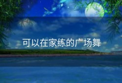 可以在家练的广场舞