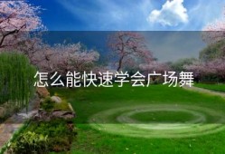 怎么能快速学会广场舞