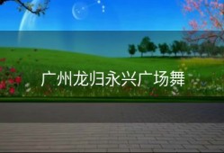 广州龙归永兴广场舞