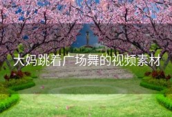 大妈跳着广场舞的视频素材