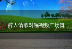 醉人情歌对唱视频广场舞