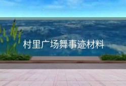 村里广场舞事迹材料