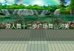双人舞十二步广场舞山河美