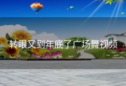 转眼又到年底了广场舞视频