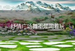 抒情广场舞不是闹着玩