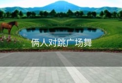 俩人对跳广场舞