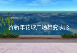 贺新年花球广场舞变队形