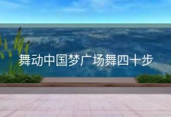 舞动中国梦广场舞四十步