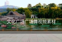 文化广场广场舞视频素材