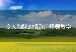 令人陶醉的情歌广场舞教学