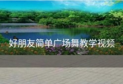 好朋友简单广场舞教学视频