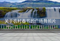 关于农村春节的广场舞照片