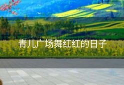 青儿广场舞红红的日子