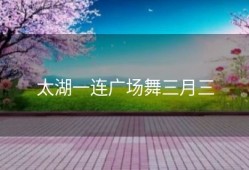 太湖一连广场舞三月三