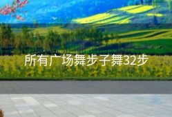 所有广场舞步子舞32步