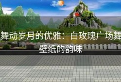 舞动岁月的优雅：白玫瑰广场舞壁纸的韵味