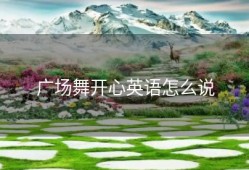 广场舞开心英语怎么说