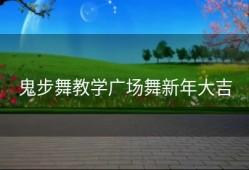 鬼步舞教学广场舞新年大吉