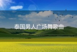 泰国男人广场舞歌曲
