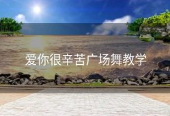 爱你很辛苦广场舞教学