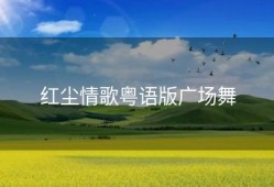 红尘情歌粤语版广场舞