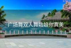 广场舞双人舞姑娘你真美